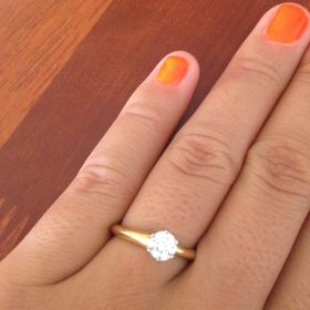 【ティファニー(Tiffany & Co.)の口コミ】 私は色黒だったので、ダイヤがとても引き立つイエローゴールドにしました…