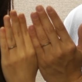 【TANZO.(鍛造指輪)の口コミ】 マット加工や斜めのライン、金線入れなどこだわりたかったポイントをすべ…