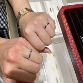 【カルティエ(Cartier)の口コミ】 指輪のデザインは国内ブランドとは全く異なり数点でした。優柔不断な人や…