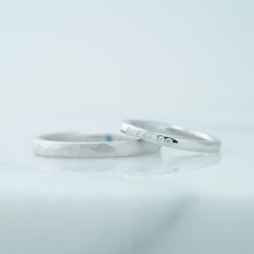 【THREE TREES(スリーツリーズ)の口コミ】 手作りなのでデザインや素材などを自由に決めることができました。
夫の指…