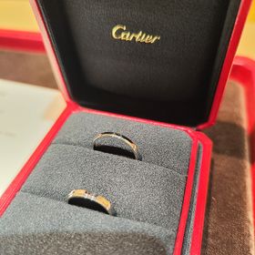 【カルティエ(Cartier)の口コミ】 アレルギーの一番出にくいプラチナを選びました。デザインはシンプルなも…