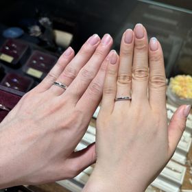 【ECRIN(エクラン)】の口コミ いろんなものを試着する中で、ミルグレインがある指輪が地味すぎなくて可愛...