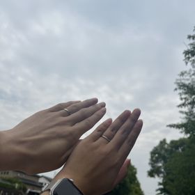 【銀座ダイヤモンドシライシの口コミ】 デザインがシンプルかつ自分らしさがあり結婚するまえは指輪をつけていな…