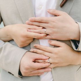 【ティファニー(Tiffany & Co.)の口コミ】 新郎の結婚指輪はシンプルで少しリングが太めで存在感のあるリングにしま…