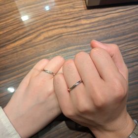 【AMATSU(アマツ)の口コミ】 ピンクゴールドとプラチナの境目が分かりにくく、綺麗なグラデーションに…