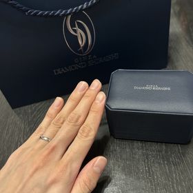 【銀座ダイヤモンドシライシの口コミ】 とにかくシンプルなデザインを選びました。自分のものと旦那さんのものが…