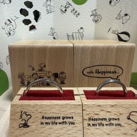【with Happiness..】の口コミ 裏側のスヌーピーとウッドストックの刻印出来て、さりげないコラボが素敵で...
