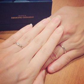 【銀座ダイヤモンドシライシの口コミ】 デザインとつけ心地がとてもよかった。ダイヤモンドの輝きも、プラチナ純…
