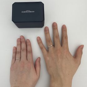 【銀座ダイヤモンドシライシの口コミ】 最初はダイヤなしのシンプルなものを探していましたが、ダイヤが3石ついた…