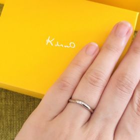 【ケイウノ ブライダル(K.UNO BRIDAL)の口コミ】 シンプルで日常遣いしやすく手に馴染みやすいです。ウェーブのデザインに…