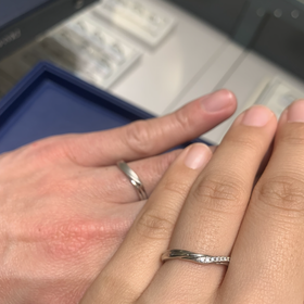 【銀座ダイヤモンドシライシの口コミ】 丸内甲で着け心地もファーストインプレッションもよく彼からも好印象でし…