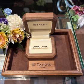 【TANZO.(鍛造指輪)の口コミ】 店員さんに相談しながら自分と彼の好みのデザインかつ、ペア感もある指輪…