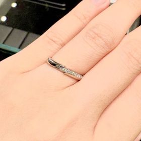 【銀座ダイヤモンドシライシの口コミ】 少し横に回転したとしてもデザインが素敵でした！実際には少しカスタマイ…