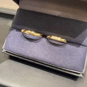 【ラザール ダイヤモンド(LAZARE DIAMOND)の口コミ】 ダイヤがすごくキレイで、新婦用のリングは3つのダイヤで購入（新郎側はダ…