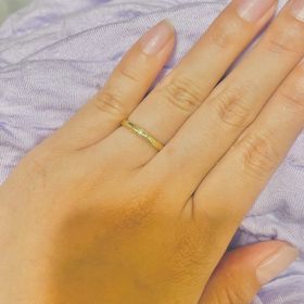 【ケイウノ ブライダル(K.UNO BRIDAL)の口コミ】 くまのプーさんのディズニーコラボの指輪で、一緒にいれば楽しいねと英語…