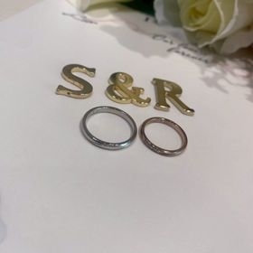 【アイプリモ(I-PRIMO)の口コミ】 ペア感を意識しました。2人で似たようなデザインの指輪を探していたところ…