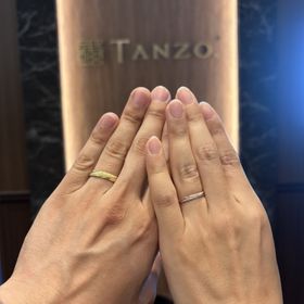 【TANZO.(鍛造指輪)の口コミ】 幅広いデザインから自分たちの好きなものをカスタム出来る。石を入れずに…