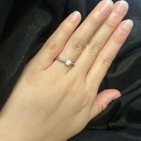 【ケイウノ ブライダル(K.UNO BRIDAL)の口コミ】 私がミニーちゃんが好きなこともありミッキーとミニーの指輪を選んでくれ…