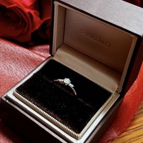 【アイプリモ(I-PRIMO)の口コミ】 ダイヤの大きさとリングの太さのバランスが良い。また、重ね付けした時も…