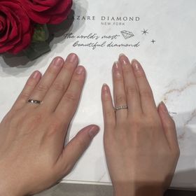 【ラザール ダイヤモンド(LAZARE DIAMOND)の口コミ】 ストレートでリング幅太めのデザイン、キラキラ！がよく、ブリスコレクシ…