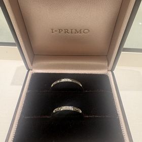 【アイプリモ(I-PRIMO)の口コミ】 完全おそろ！！女性の石入りはよくあるし、男性も一つ石ならたまにあると…
