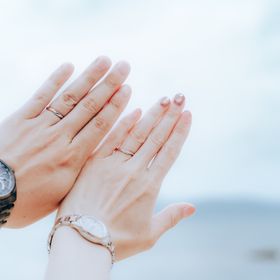 【ケイウノ ブライダル(K.UNO BRIDAL)の口コミ】 ピンクゴールドとプラチナのツートーンでとてもおしゃれでかわいいです。…