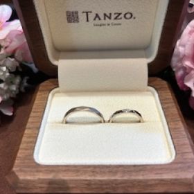 【TANZO.(鍛造指輪)の口コミ】 完全にオリジナルでオーダーすることができるので、デザインはもちろんサ…