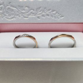【nocur(ノクル)】の口コミ 指輪といえばプラチナ！でも新郎新婦ともピンクゴールドの合う肌感。。迷っ...