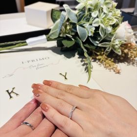 【アイプリモ(I-PRIMO)の口コミ】 お互いが納得のいくデザインを選ぶことができました。ペアではないけれど…