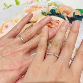 【ヴァンドーム青山(VENDOME AOYAMA)の口コミ】 キラキラしてて可愛いく、他のブランドにはないデザインでした！男性側の…