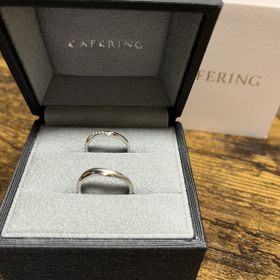 【CAFERING(カフェリング)】の口コミ ダイヤモンドのデザインは大人可愛くダイヤモンドなしのデザインはつや消し...