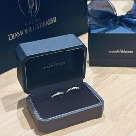 【銀座ダイヤモンドシライシの口コミ】 プラチナかつシンプルという王道ベースにしました。とはいえ少し個性も欲…