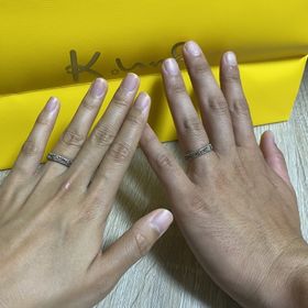 【ケイウノ ブライダル(K.UNO BRIDAL)の口コミ】 アンティークでファッションリングのようなカジュアルさが魅力的。指につ…