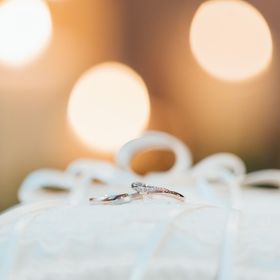 【アイプリモ(I-PRIMO)の口コミ】 ペアの指輪がぴったり重なるデザインとなっており、7つ埋め込まれているダ…