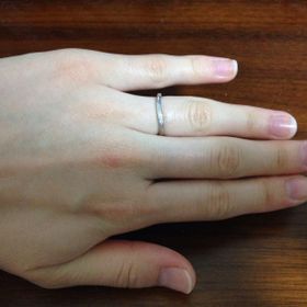 【canal4℃(カナルヨンドシー)の口コミ】 お値段が１０万円以下でお手頃なわりに、デザインが可愛く自分の指をより…