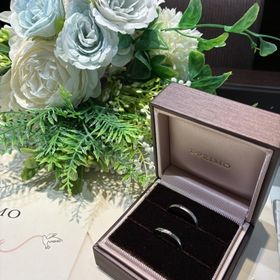 【アイプリモ(I-PRIMO)の口コミ】 お互いに気に入ってデザインの指輪を選びました。それでもペア感が出るよ…