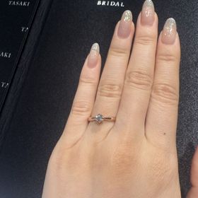 【TASAKI(タサキ)の口コミ】 シンプルですが、TASAKIのダイヤモンドはとても綺麗でした！暗いところで…