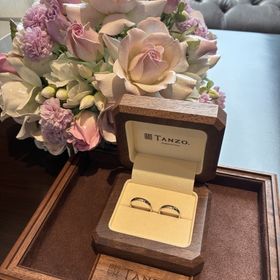 【TANZO.(鍛造指輪)の口コミ】 素材やリングの幅にこだわって、相談もさせて頂きながら作りました。一番…