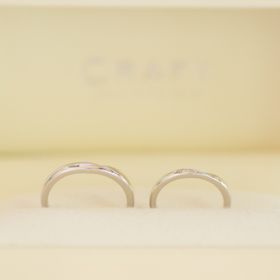 【CRAFY(クラフィ)】の口コミ 2人で既製品ではなく唯一無二の指輪を作ることができました。オリジナルの...