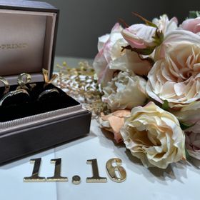 【アイプリモ(I-PRIMO)の口コミ】 女性だけダイヤモンドが入ってるものが多い中、全く同じデザインでお揃い…