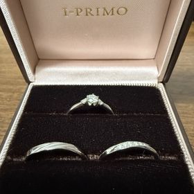 【アイプリモ(I-PRIMO)の口コミ】 すごくシンプルですがダイヤモンドがとても輝いていて普段使いもしやすく…