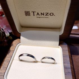 【TANZO.(鍛造指輪)の口コミ】 指輪の幅を細かく選ぶことができます。2.0mm幅だと細すぎる、2.5㎜幅だと…