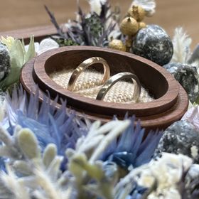 【鎌倉彫金工房】の口コミ 彼は職場でも使いやすいようプラチナにして、私はピンクゴールドにしました...