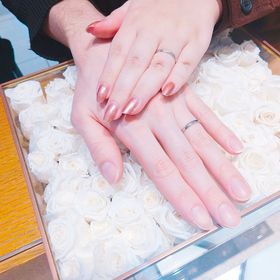 【ツインズキューピッド(Twins Cupid)】の口コミ 私たちらしい丸みのあるデザインで主張しすぎずかつシンプルすぎない指輪の...