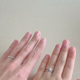 【銀座ダイヤモンドシライシの口コミ】 シンプルなデザインにしました。また、ダイヤも入っておりますが、埋め込…