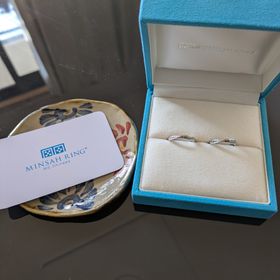 【ミンサーリング】の口コミ ミンサー織りのモチーフはシンプルですが、私自身｢いつの世までも永遠に｣...