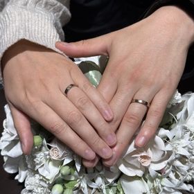 【TANZO.(鍛造指輪)の口コミ】 Heard鍛造．コーラルゴールド.幅3.5mm.平打ち.角丸.リング上のみスターダ…