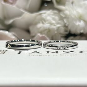 【TANZO.(鍛造指輪)の口コミ】 曲線がきれいでシンプルで細身のデザインが上品。控えめなのに洗練されて…