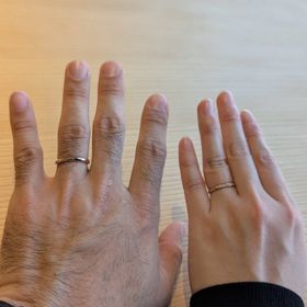 【TOMOE(トモエ)の口コミ】 プラチナのリングが王道だが、今回ピンクゴールドの指輪で作成を依頼して…