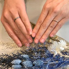 【atelier CraM(アトリエ クラム)の口コミ】 デザインは自分たちで見本を参考につくりました。
テイストはマット加工に…